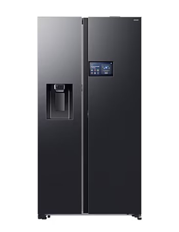 NEW SAMSUNG 594L Bespoke AI Refrigerator SBS -9"LCD AI Home Black  RS90F65DNFME(Whatsapp : 010-7166281)