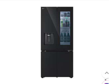 LG 612l French Door Fridge with InstaView & Water Dispenser in Black Glass Finish GV-K25FFGEB (Whatsapp 010-7166281)